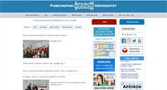 Desktop Screenshot of apeiron-uni.eu